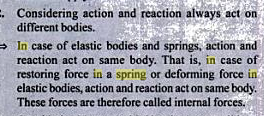 Question image for Newton’s third law tells that there must be paire